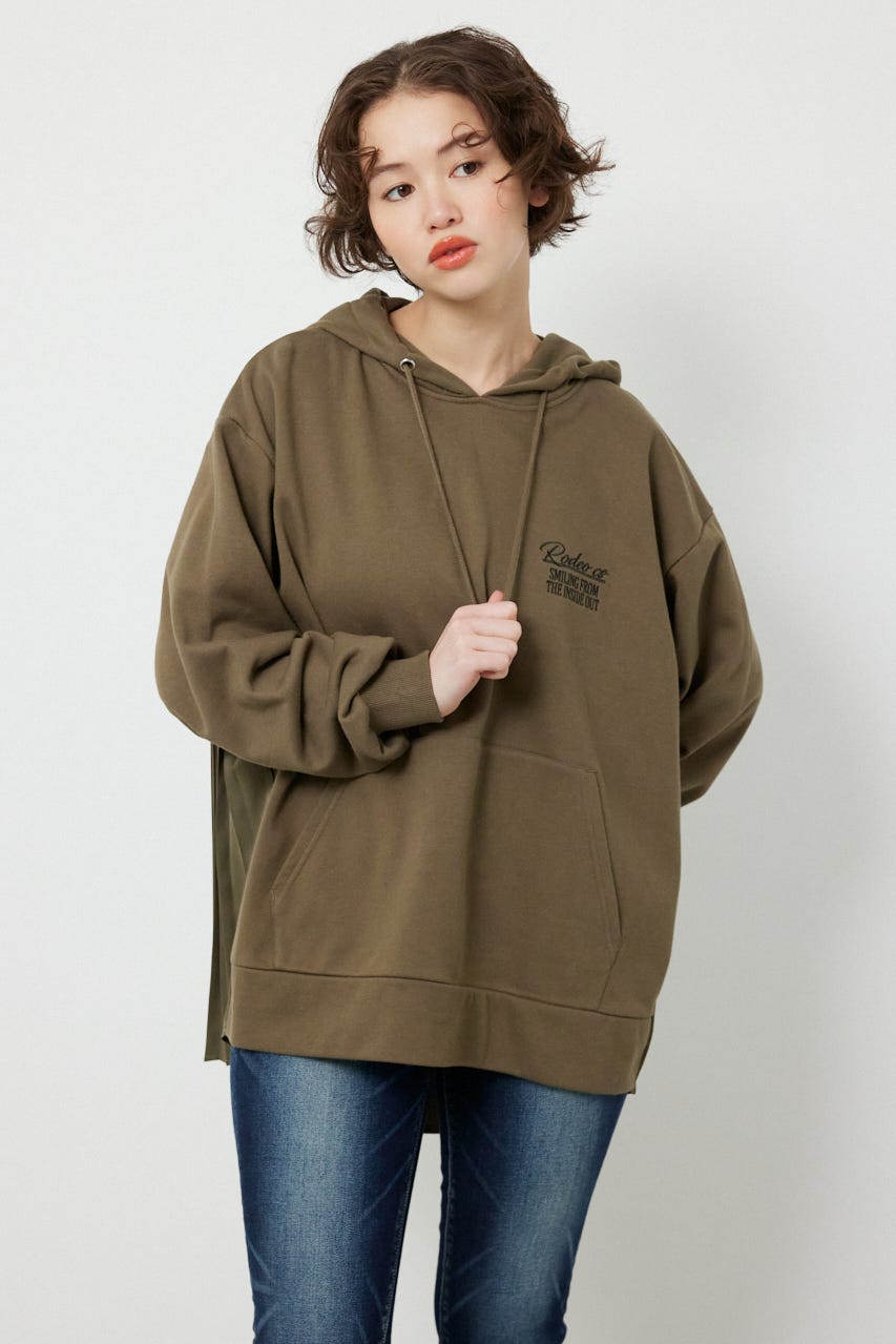 バックプリーツロゴパーカー KHA FREE