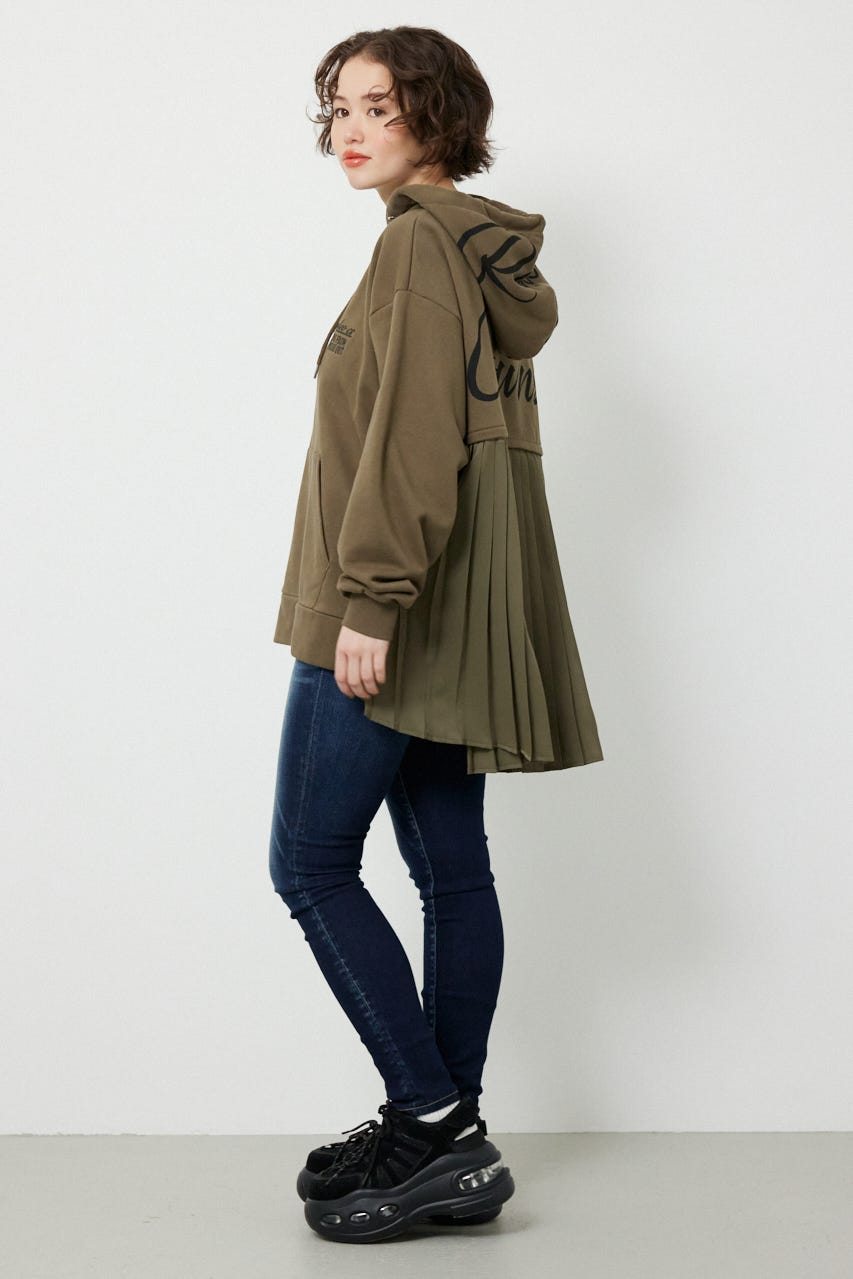 バックプリーツロゴパーカー KHA FREE