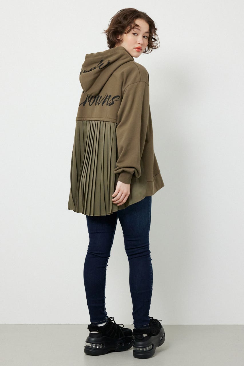 バックプリーツロゴパーカー KHA FREE