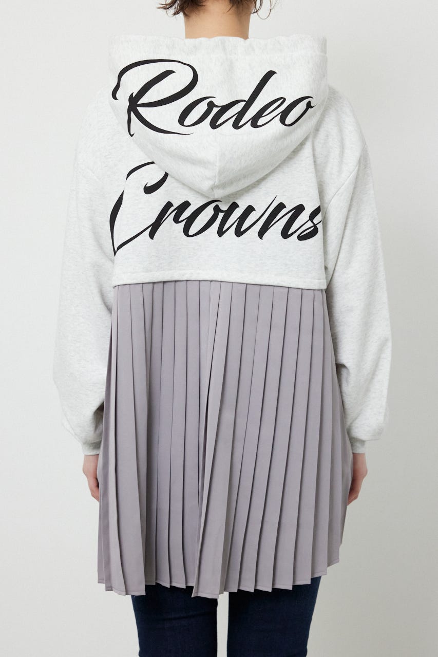 バックプリーツロゴパーカー L/T.GRY FREE