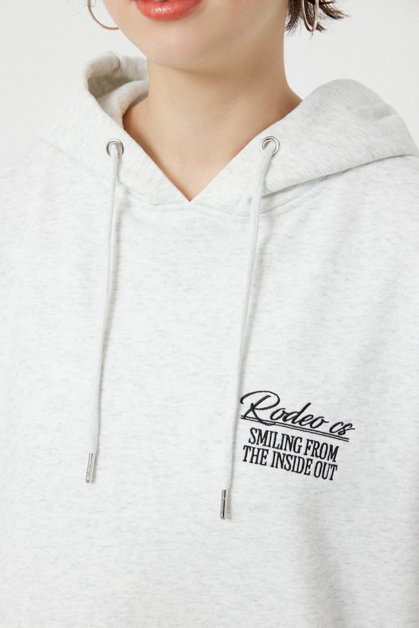 バックプリーツロゴパーカー L/T.GRY FREE