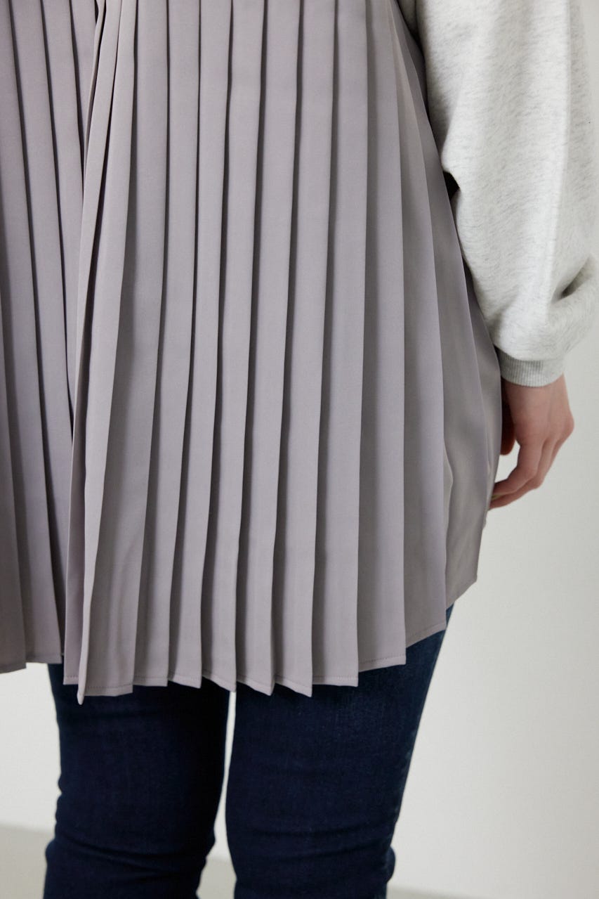 バックプリーツロゴパーカー L/T.GRY FREE