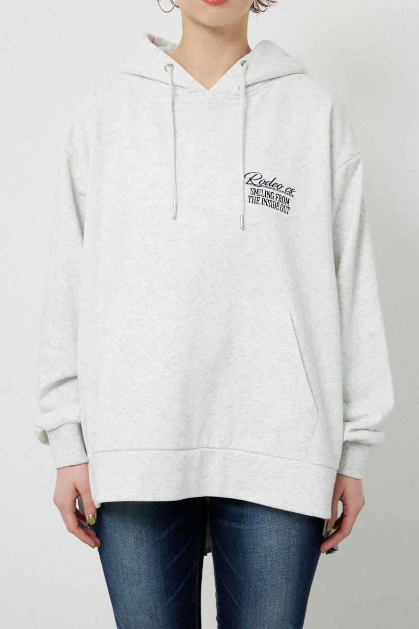 バックプリーツロゴパーカー L/T.GRY FREE