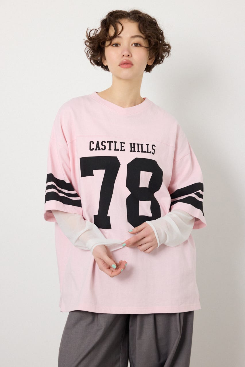 【SS先行アイテム】チュールレイヤードナンバートップス PNK FREE