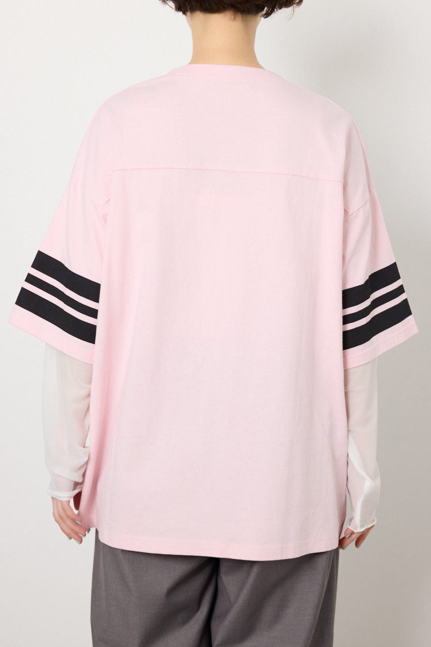 【SS先行アイテム】チュールレイヤードナンバートップス PNK FREE