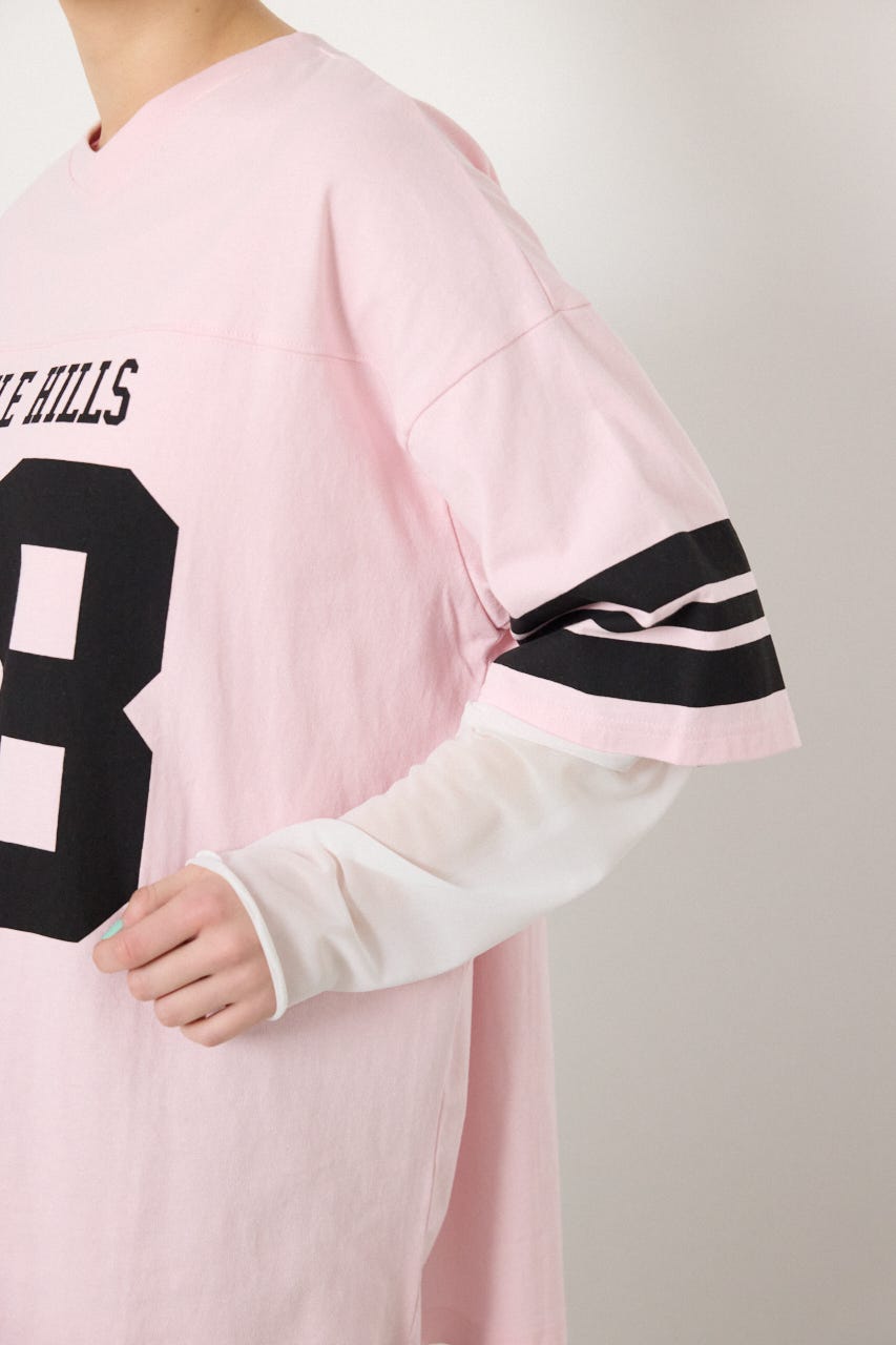 【SS先行アイテム】チュールレイヤードナンバートップス PNK FREE