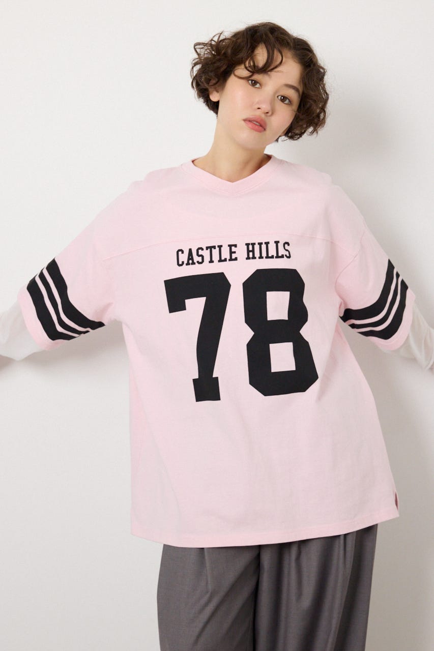 【SS先行アイテム】チュールレイヤードナンバートップス PNK FREE