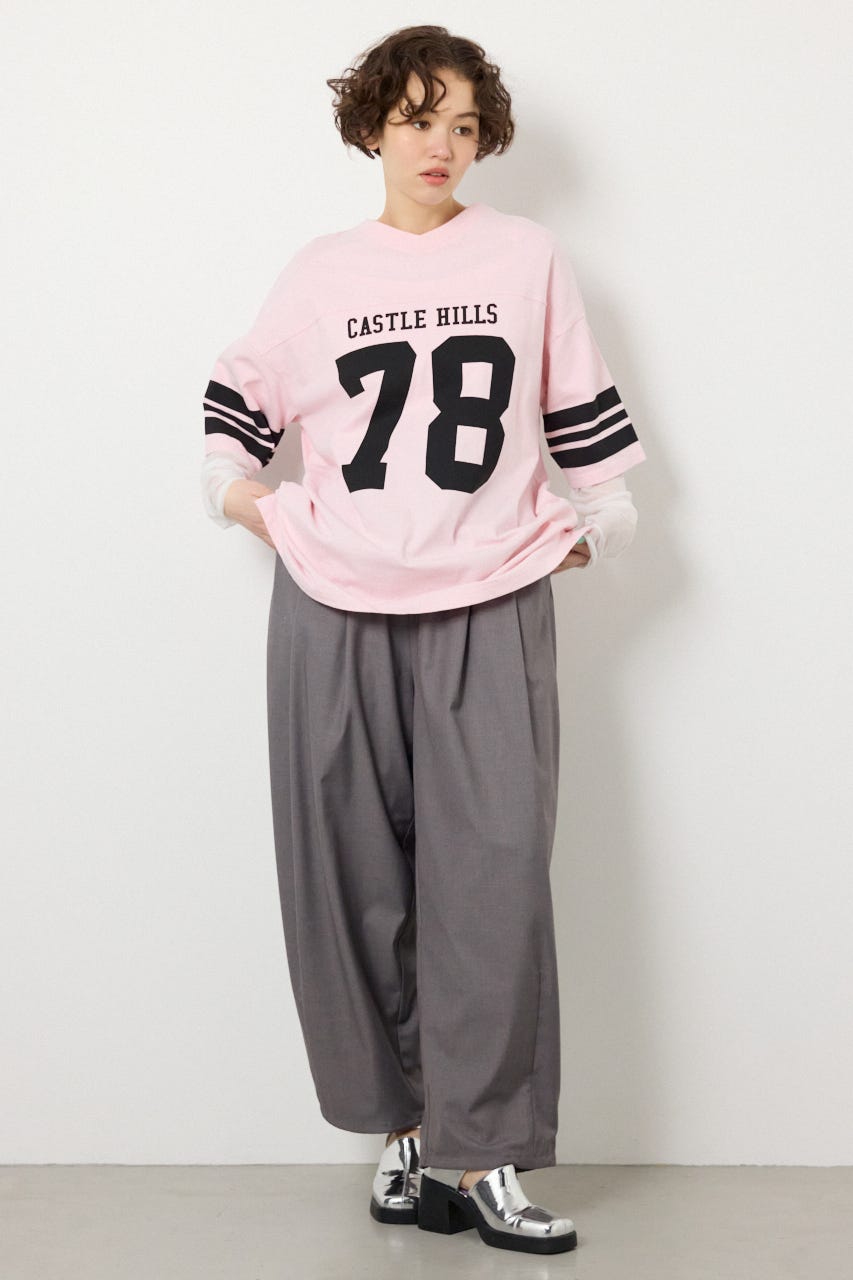 【SS先行アイテム】チュールレイヤードナンバートップス PNK FREE