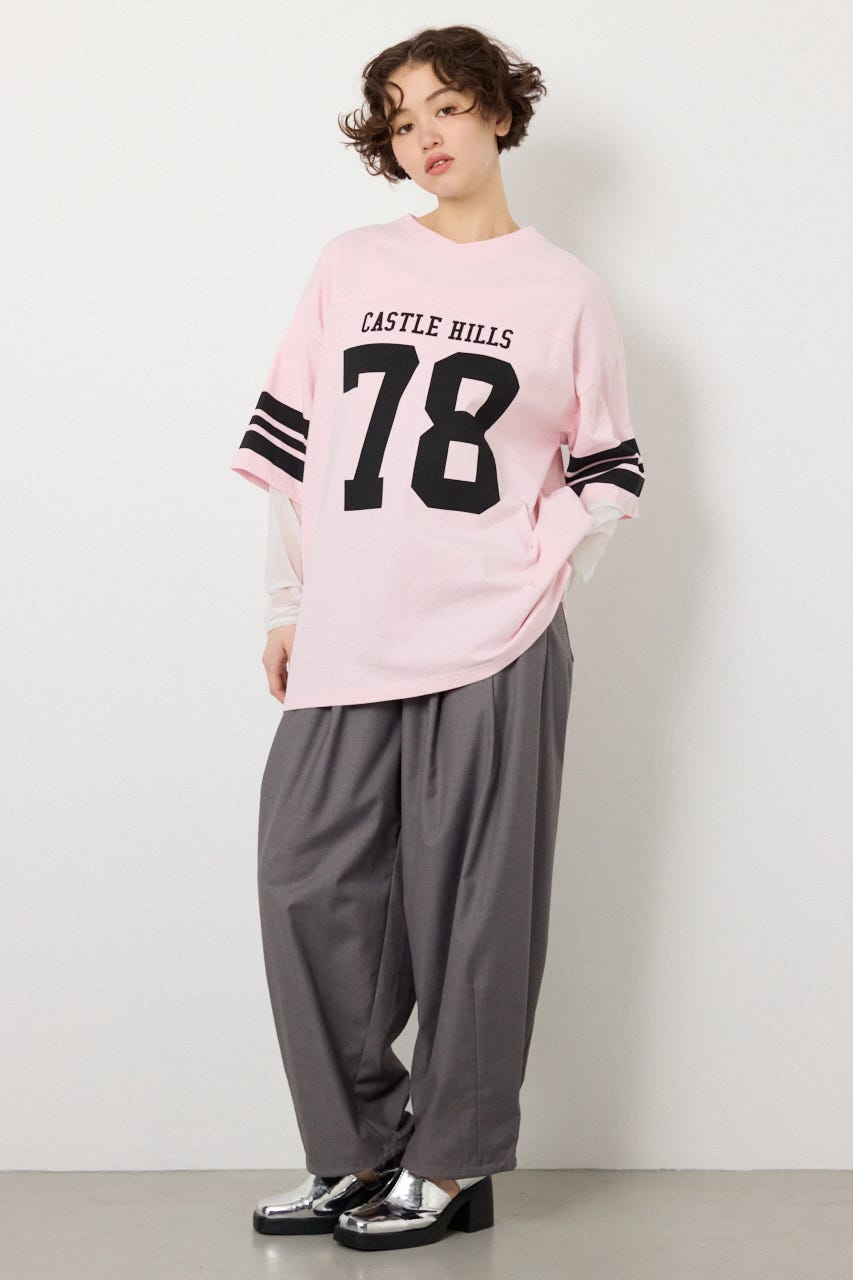 【SS先行アイテム】チュールレイヤードナンバートップス PNK FREE