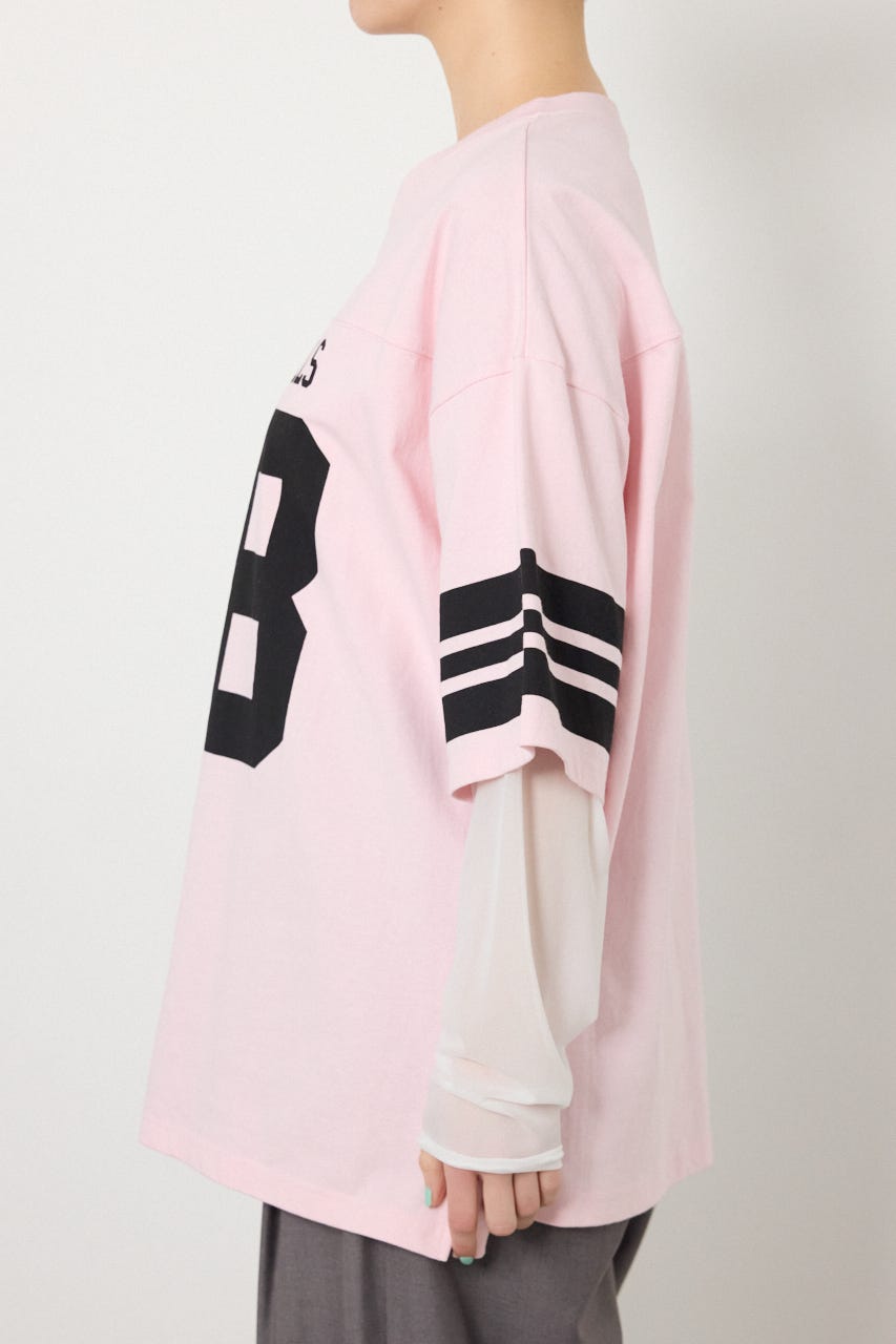 【SS先行アイテム】チュールレイヤードナンバートップス PNK FREE