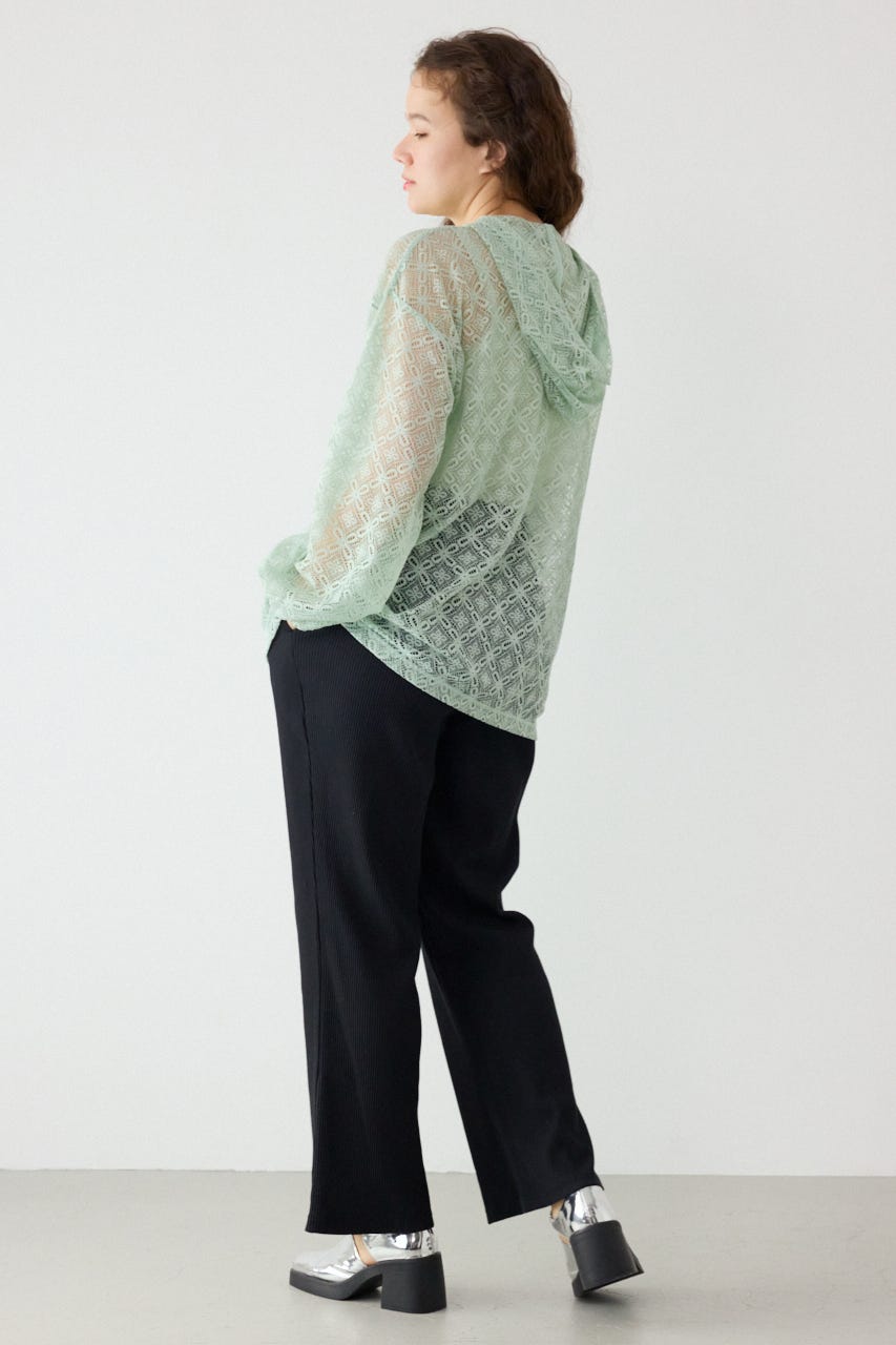 メッシュフーディカーディガン MINT FREE