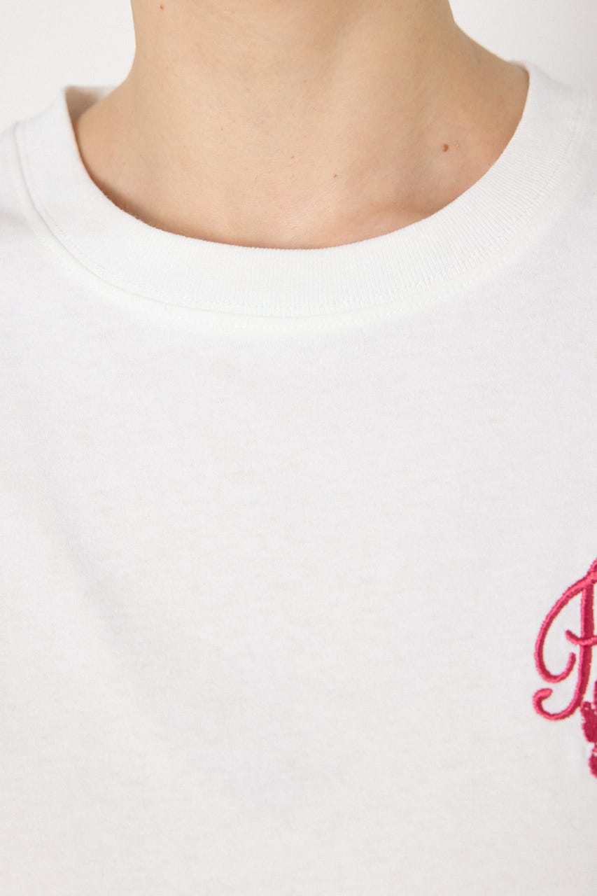 ビーチ柄Tシャツ O/WHT M