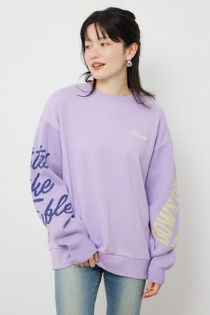 スリーブニットスウェットトップス