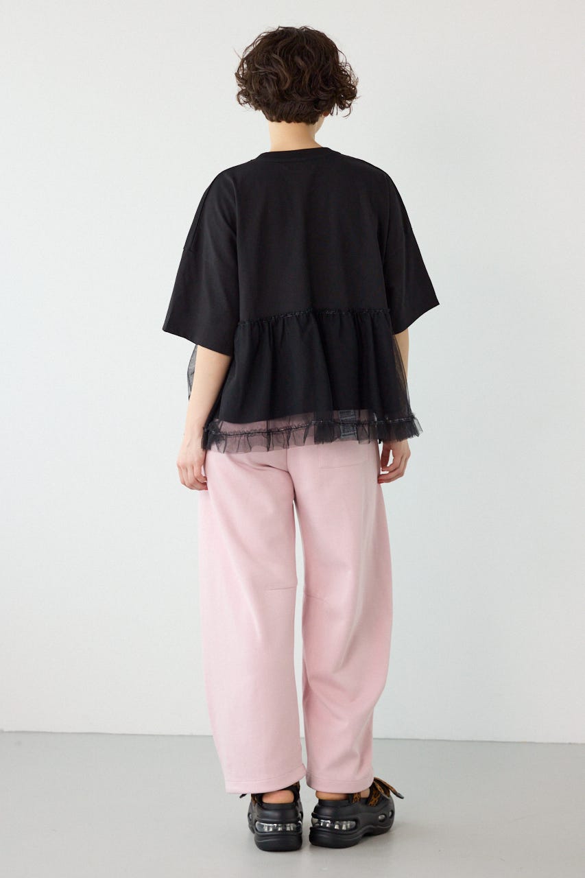 チュールドッキングトップス BLK FREE