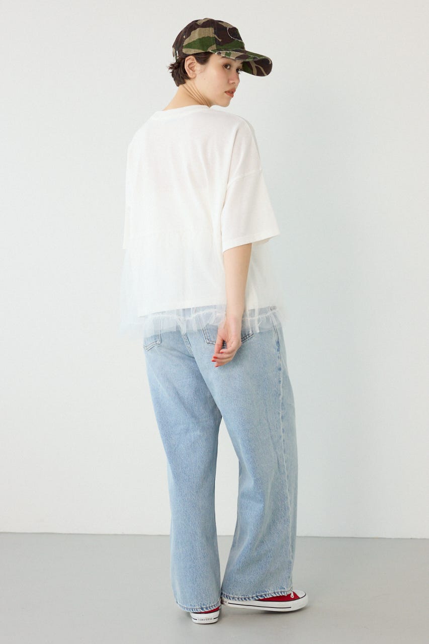 チュールドッキングトップス O/WHT FREE