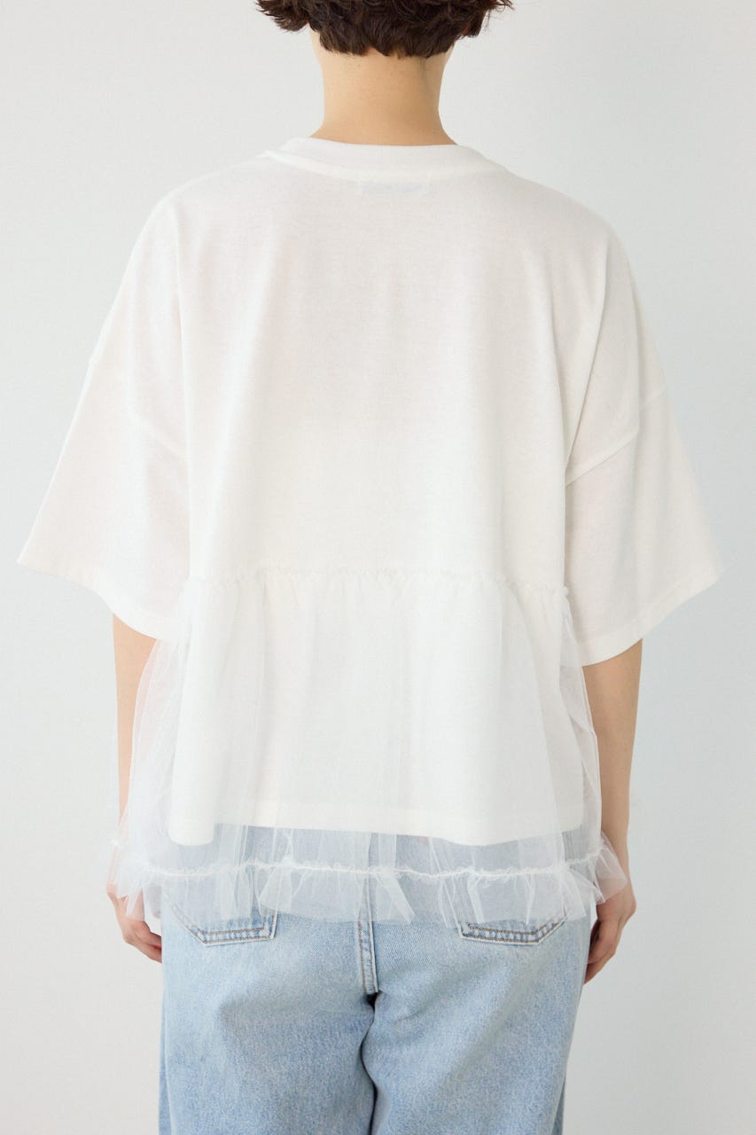 チュールドッキングトップス O/WHT FREE