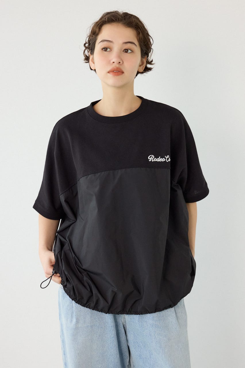 切替ロゴビッグトップス BLK FREE