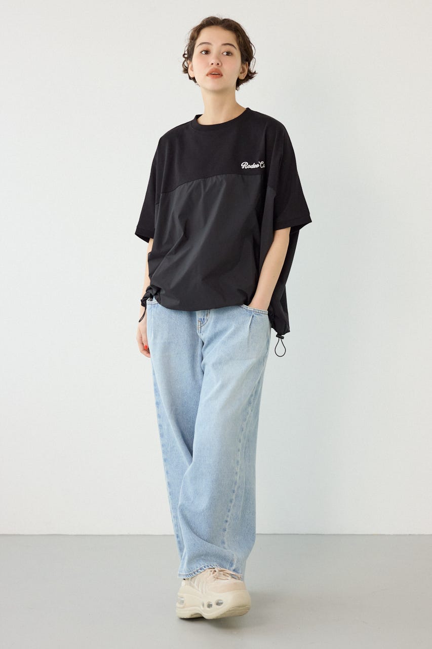 切替ロゴビッグトップス BLK FREE