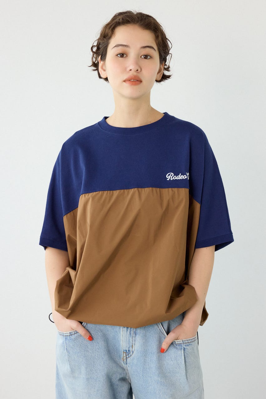 切替ロゴビッグトップス NVY FREE