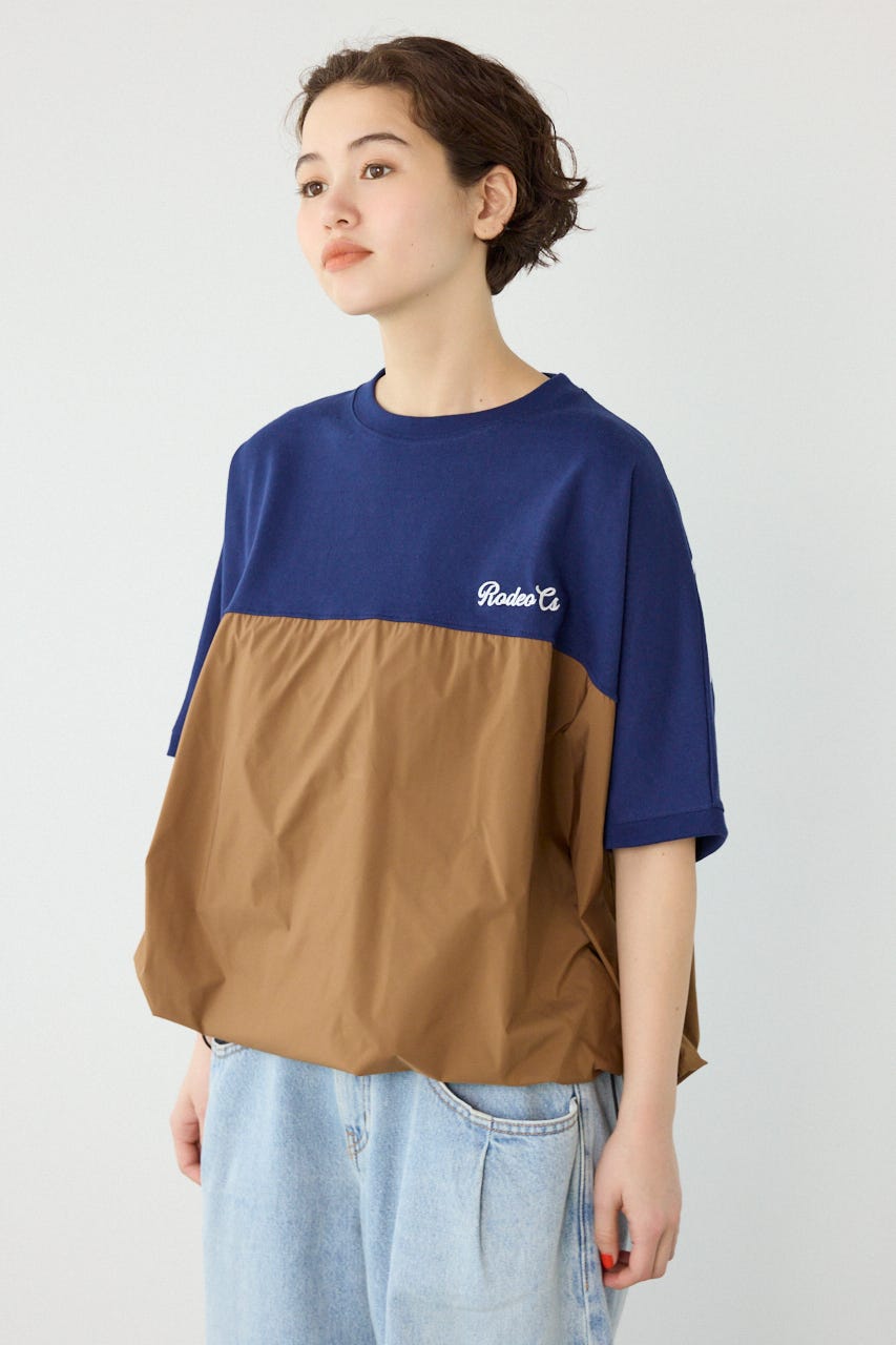 切替ロゴビッグトップス NVY FREE