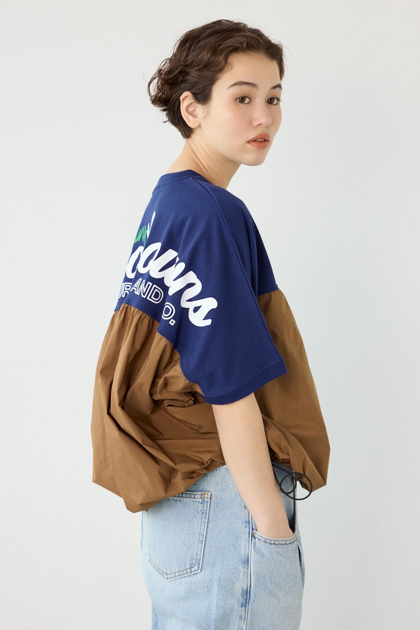 切替ロゴビッグトップス NVY FREE