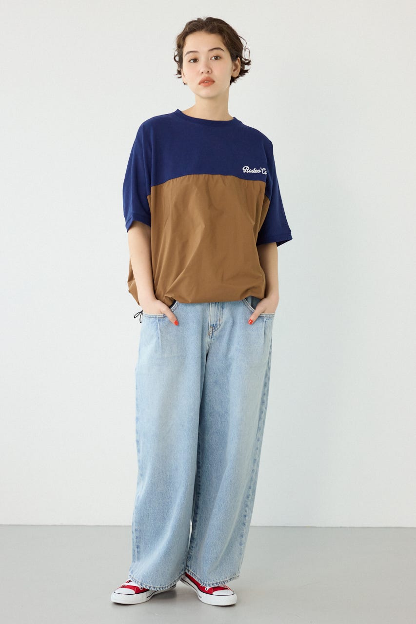切替ロゴビッグトップス NVY FREE