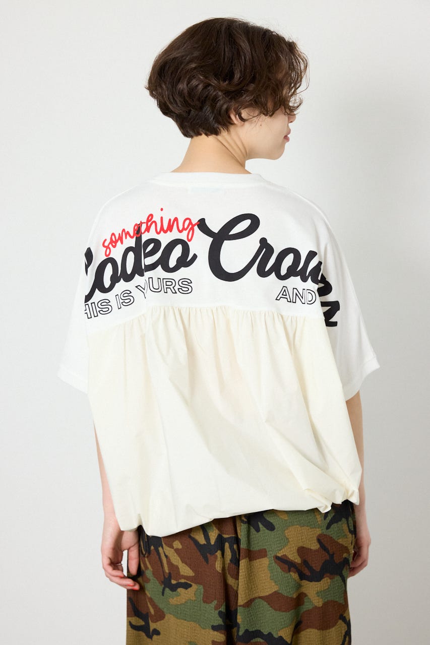 切替ロゴビッグトップス O/WHT FREE
