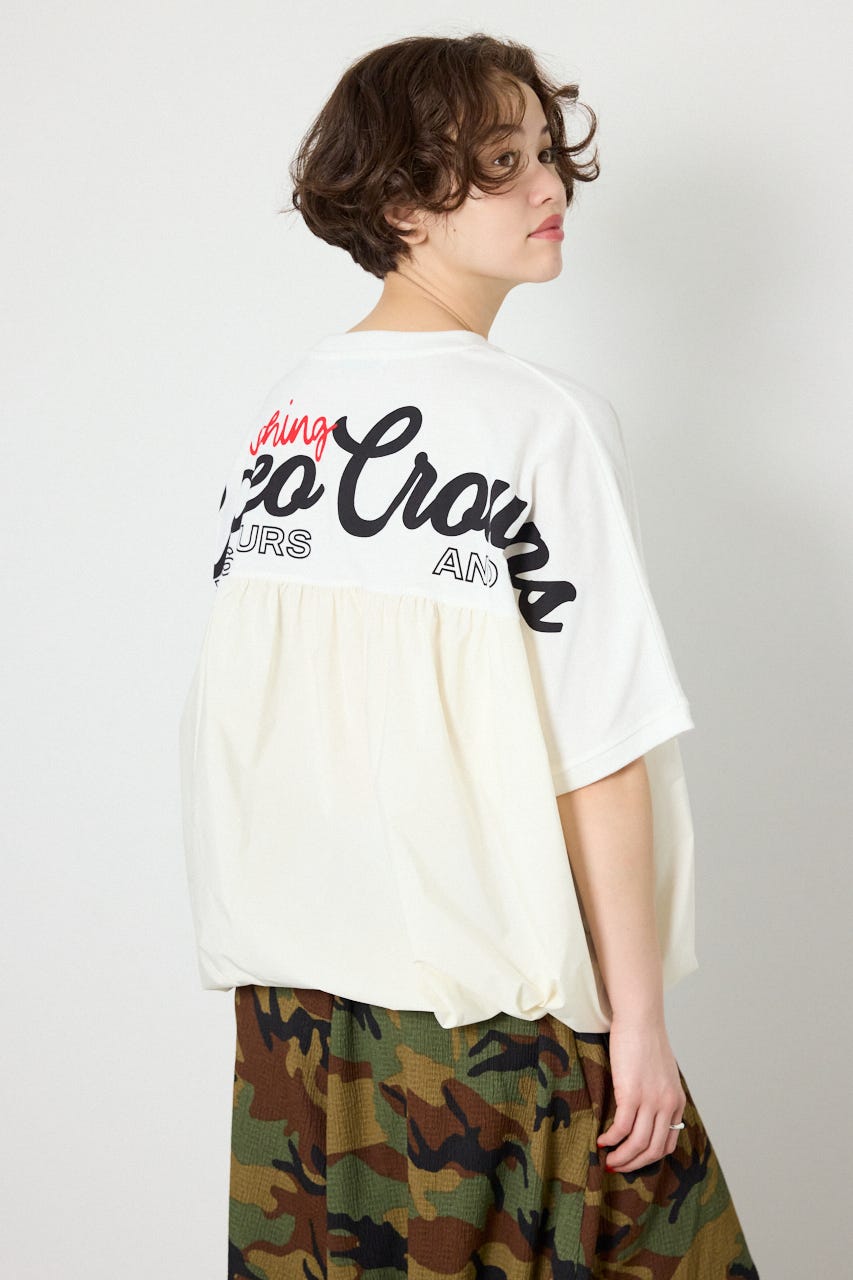 切替ロゴビッグトップス O/WHT FREE