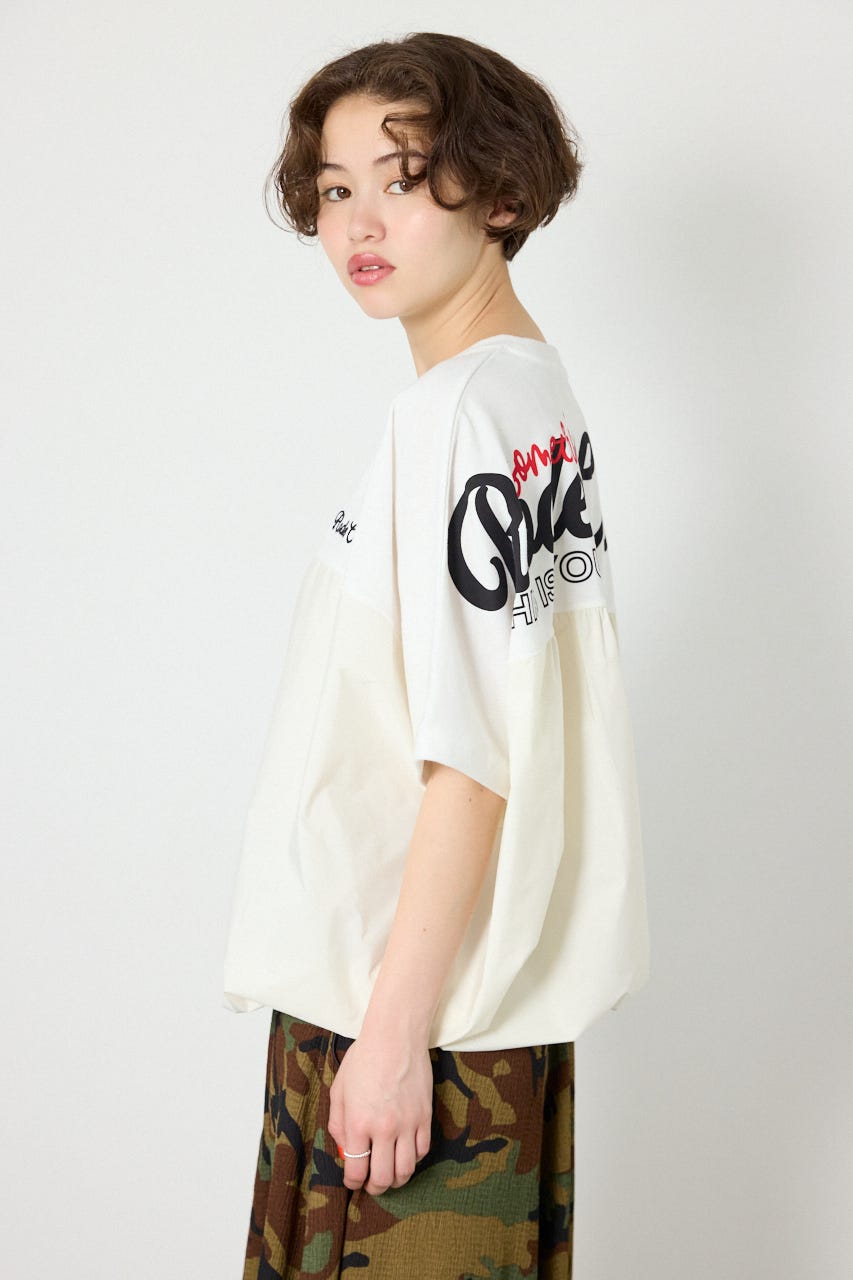 切替ロゴビッグトップス O/WHT FREE