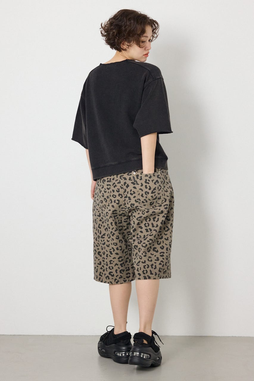 切替カレッジ半袖スウェット BLK FREE