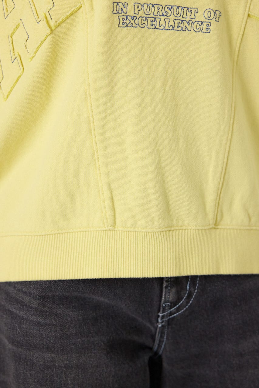 切替カレッジ半袖スウェット L/YEL FREE