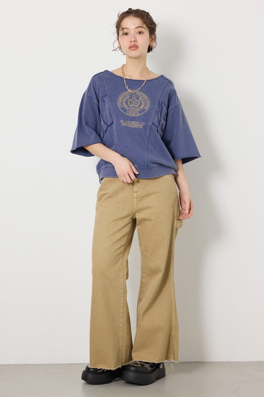 切替カレッジ半袖スウェット NVY FREE