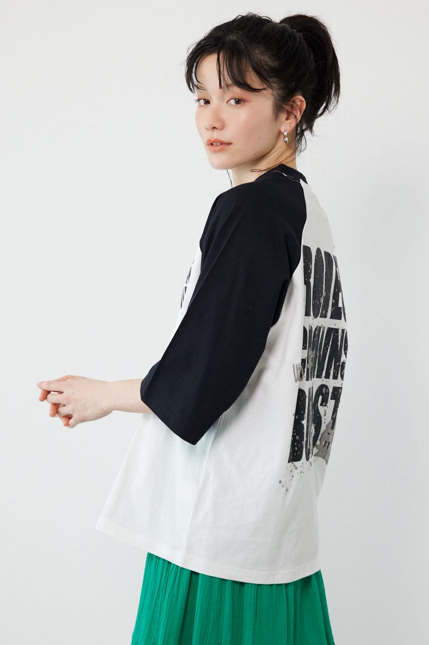 【SS先行アイテム】Ink Logo ラグランTシャツ 柄WHT S