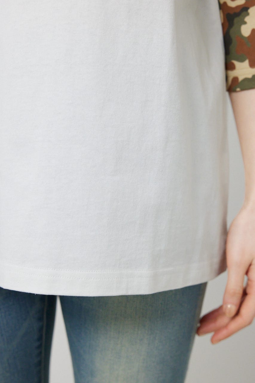 【SS先行アイテム】Ink Logo ラグランTシャツ 迷彩 M