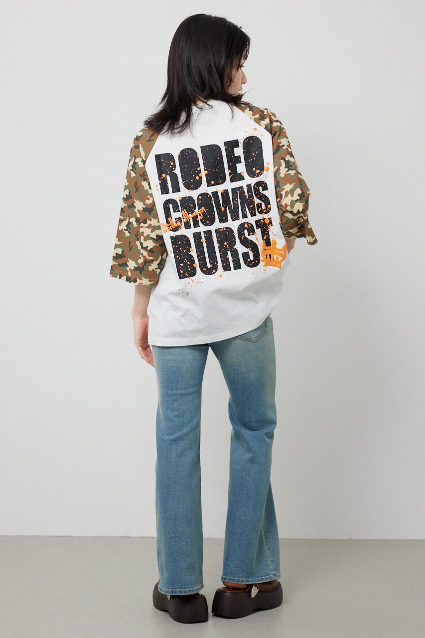 【SS先行アイテム】Ink Logo ラグランTシャツ 迷彩 M