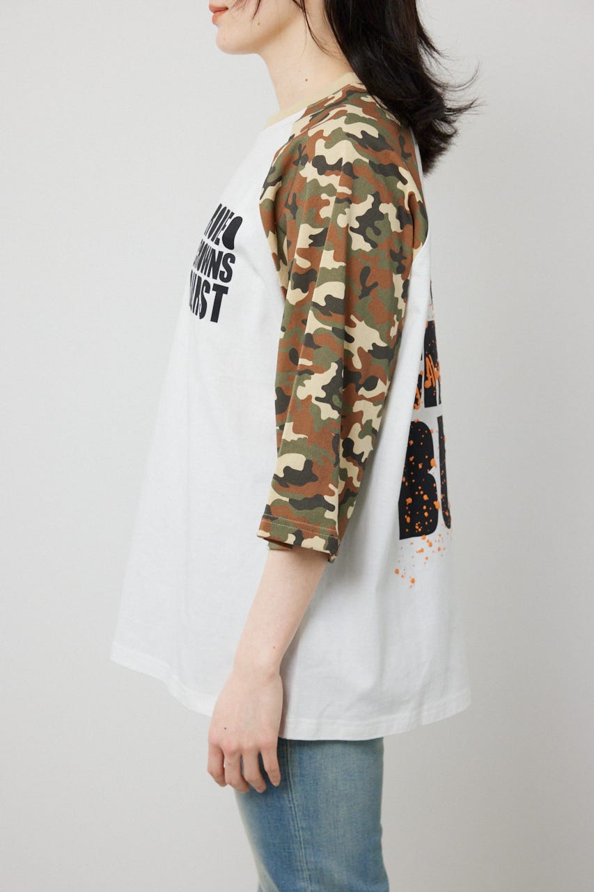 【SS先行アイテム】Ink Logo ラグランTシャツ 迷彩 M