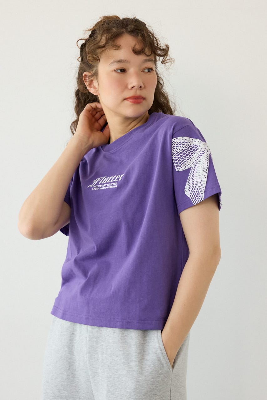 Ribon×Butterfly TEE PUR M