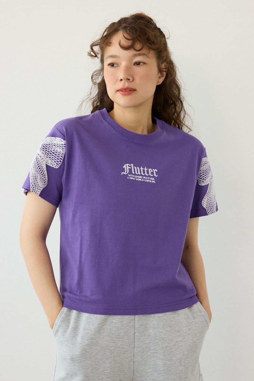 Ribon×Butterfly TEE PUR M