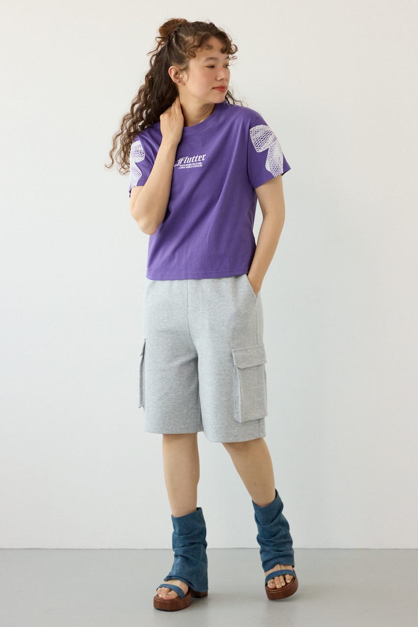 Ribon×Butterfly TEE PUR M