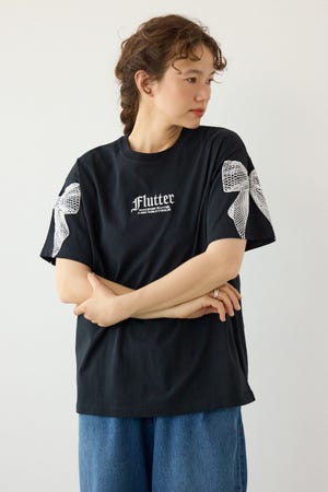Ribon×Butterfly TEE
