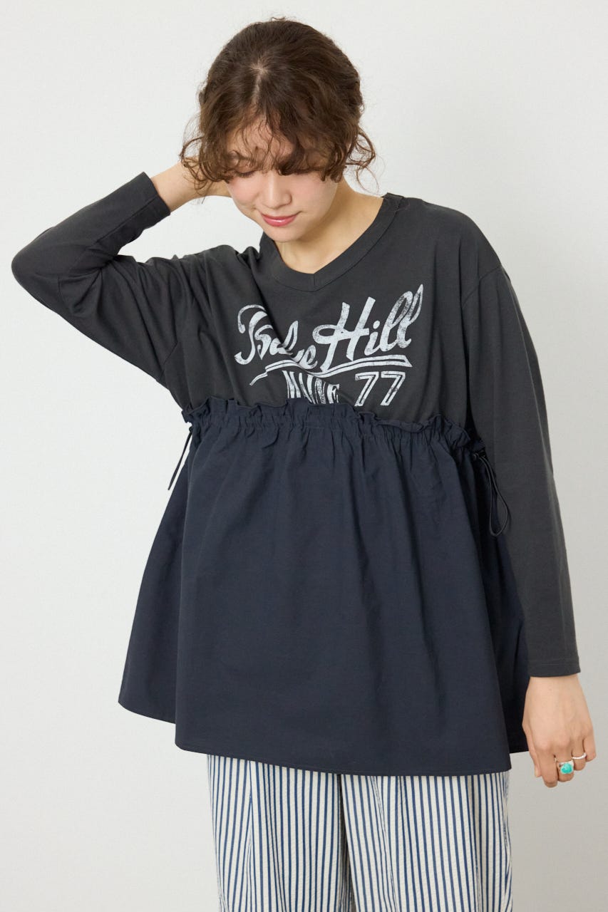 フレアドッキングトップス C.GRY FREE