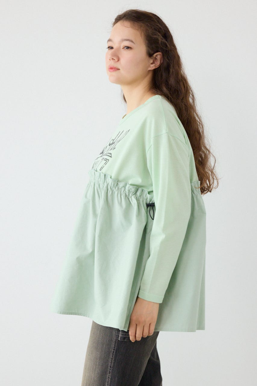 フレアドッキングトップス L/GRN FREE