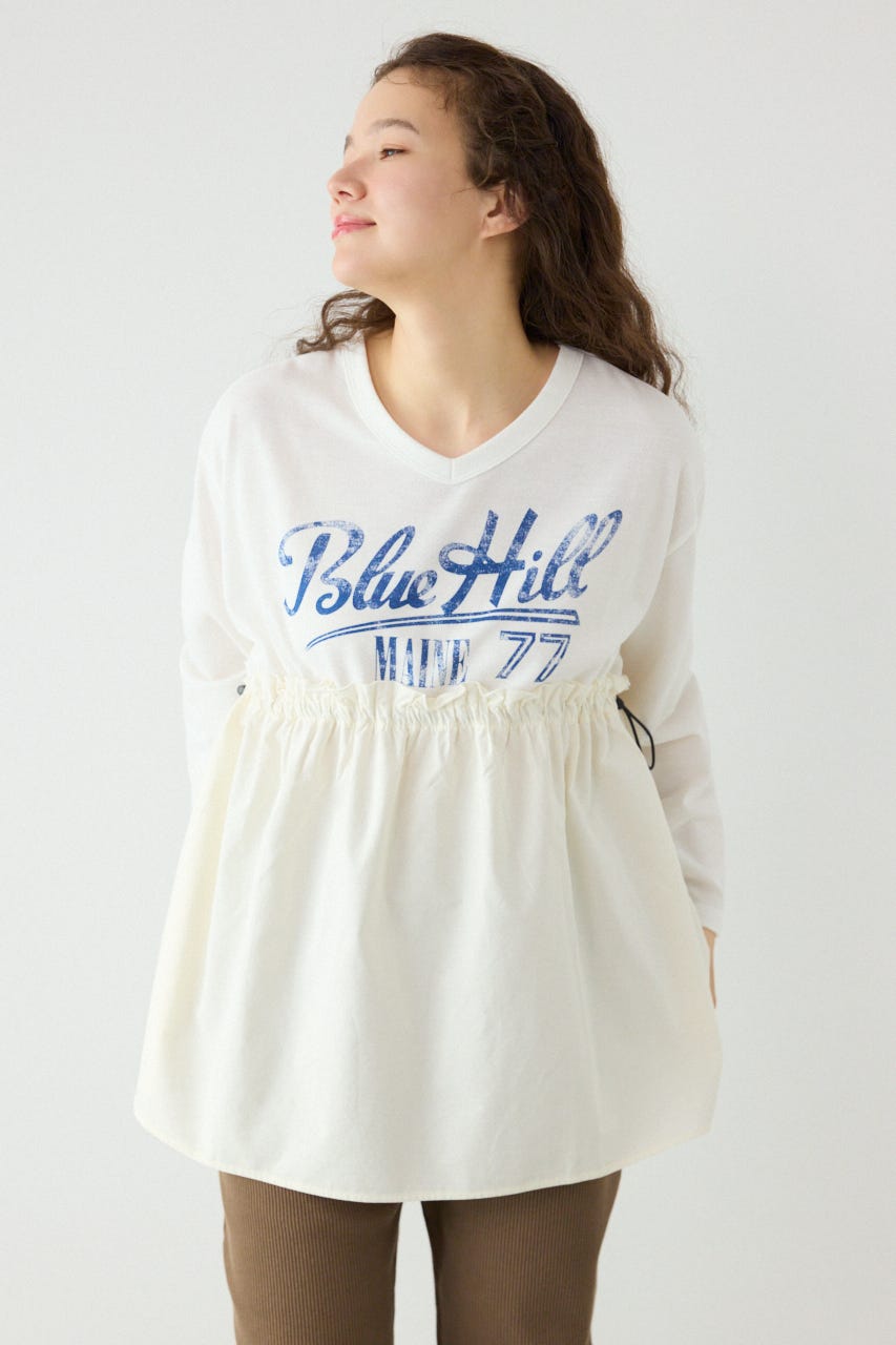 フレアドッキングトップス O/WHT FREE