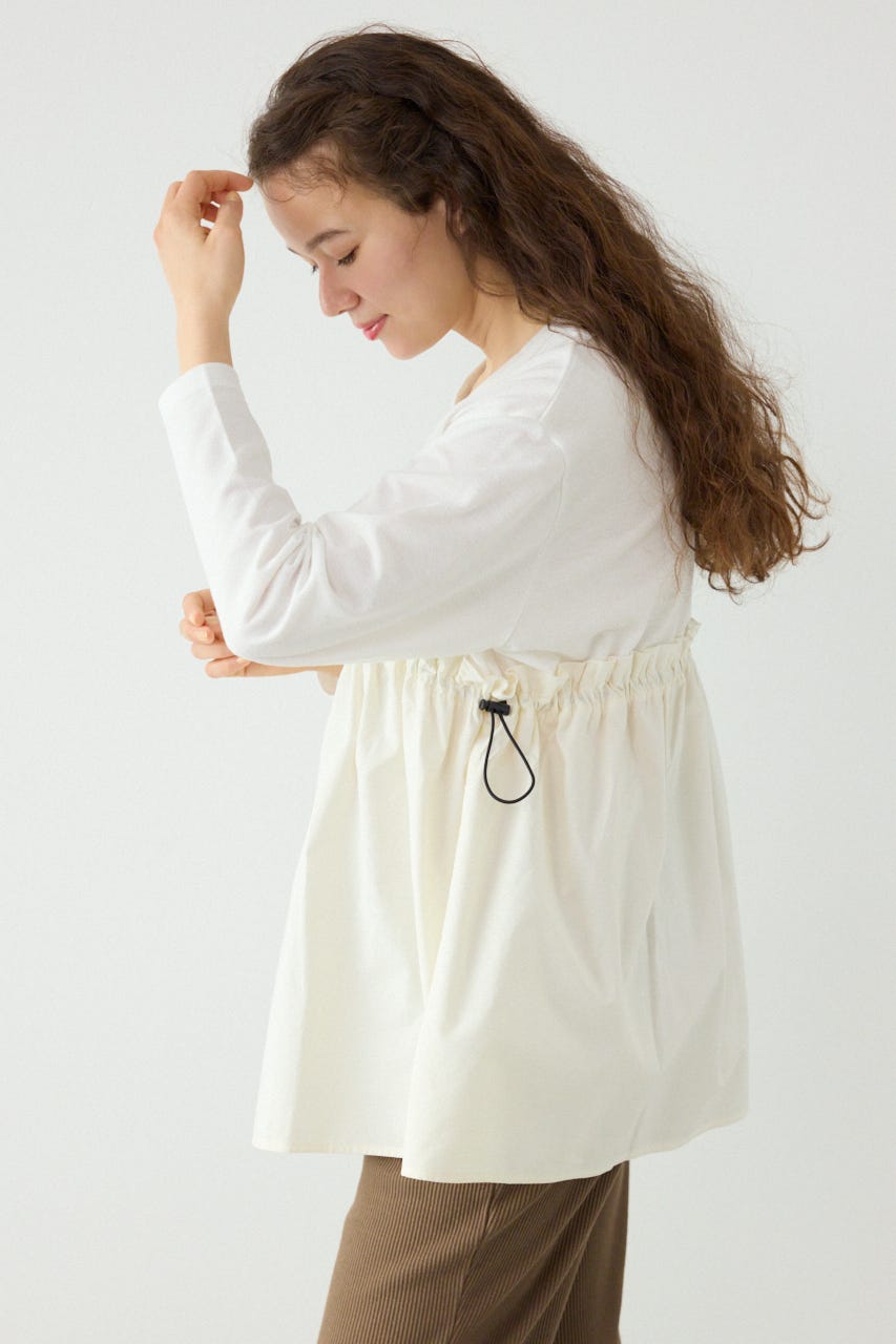 フレアドッキングトップス O/WHT FREE