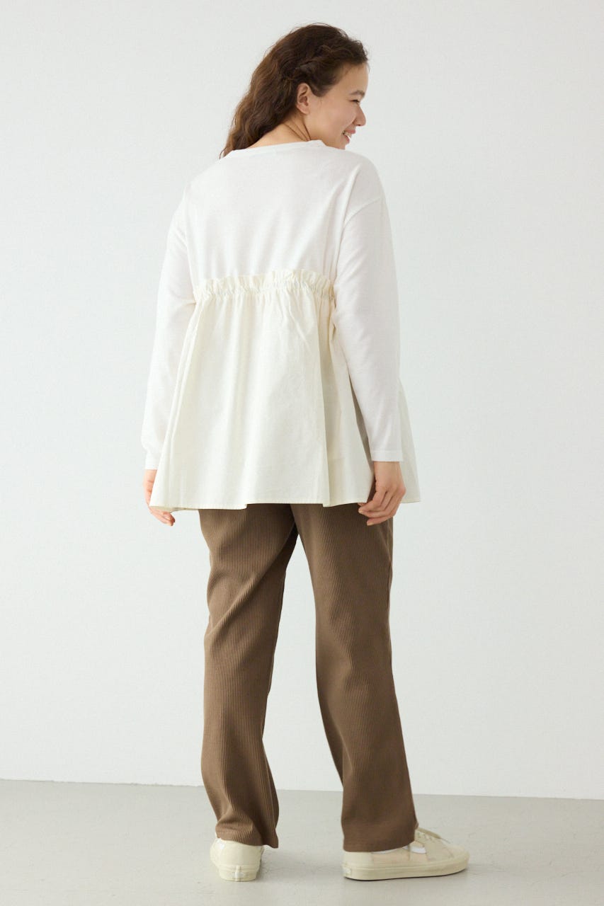 フレアドッキングトップス O/WHT FREE