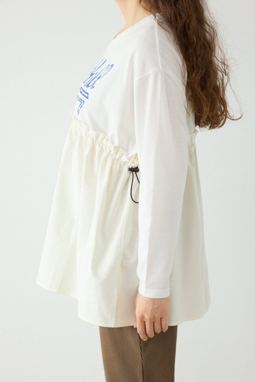 フレアドッキングトップス O/WHT FREE