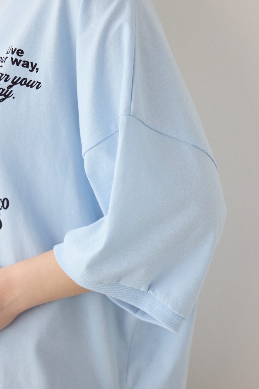 【SS先行アイテム】発泡マルチロゴビッグトップス SAX FREE