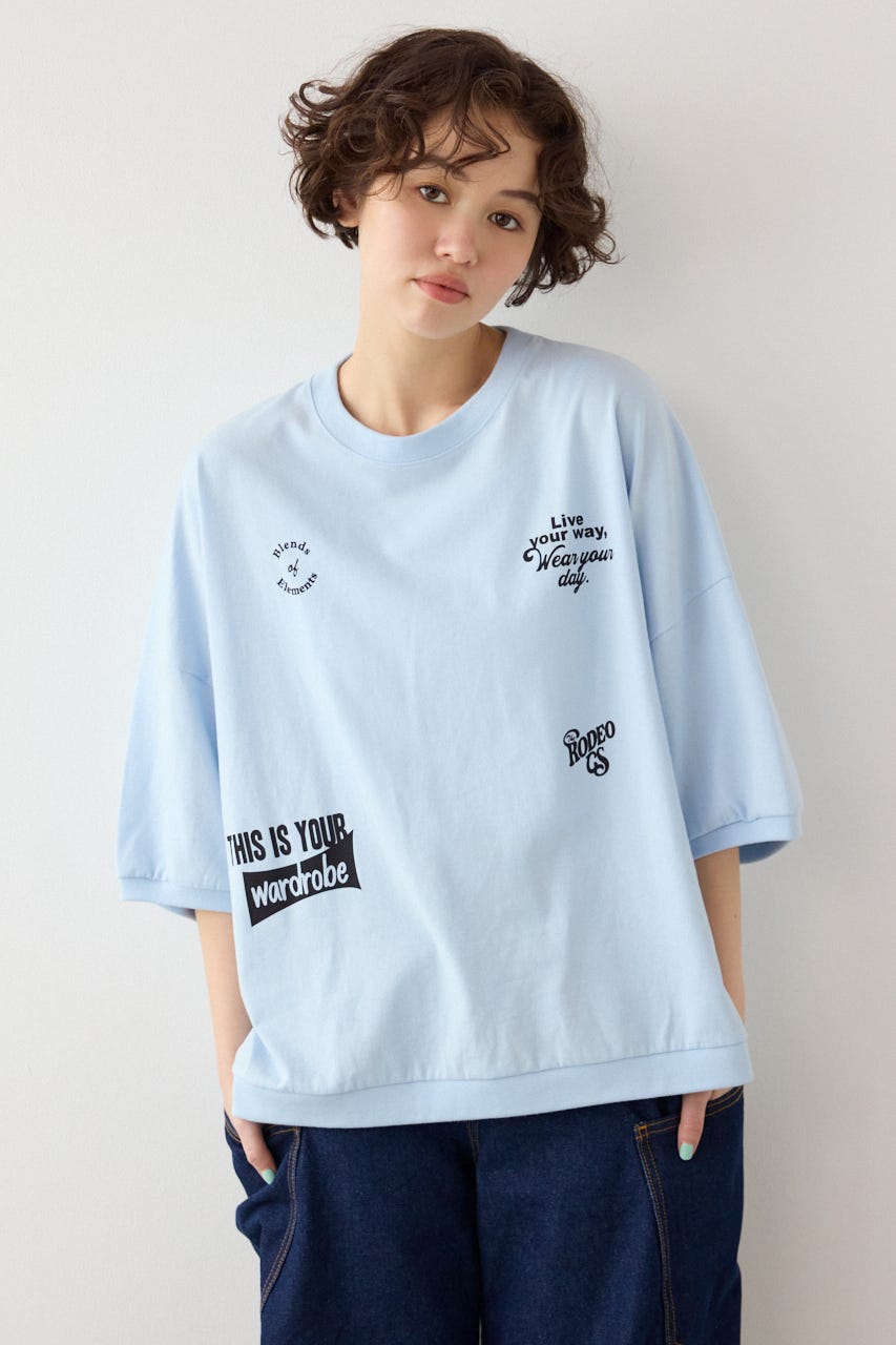 【SS先行アイテム】発泡マルチロゴビッグトップス SAX FREE