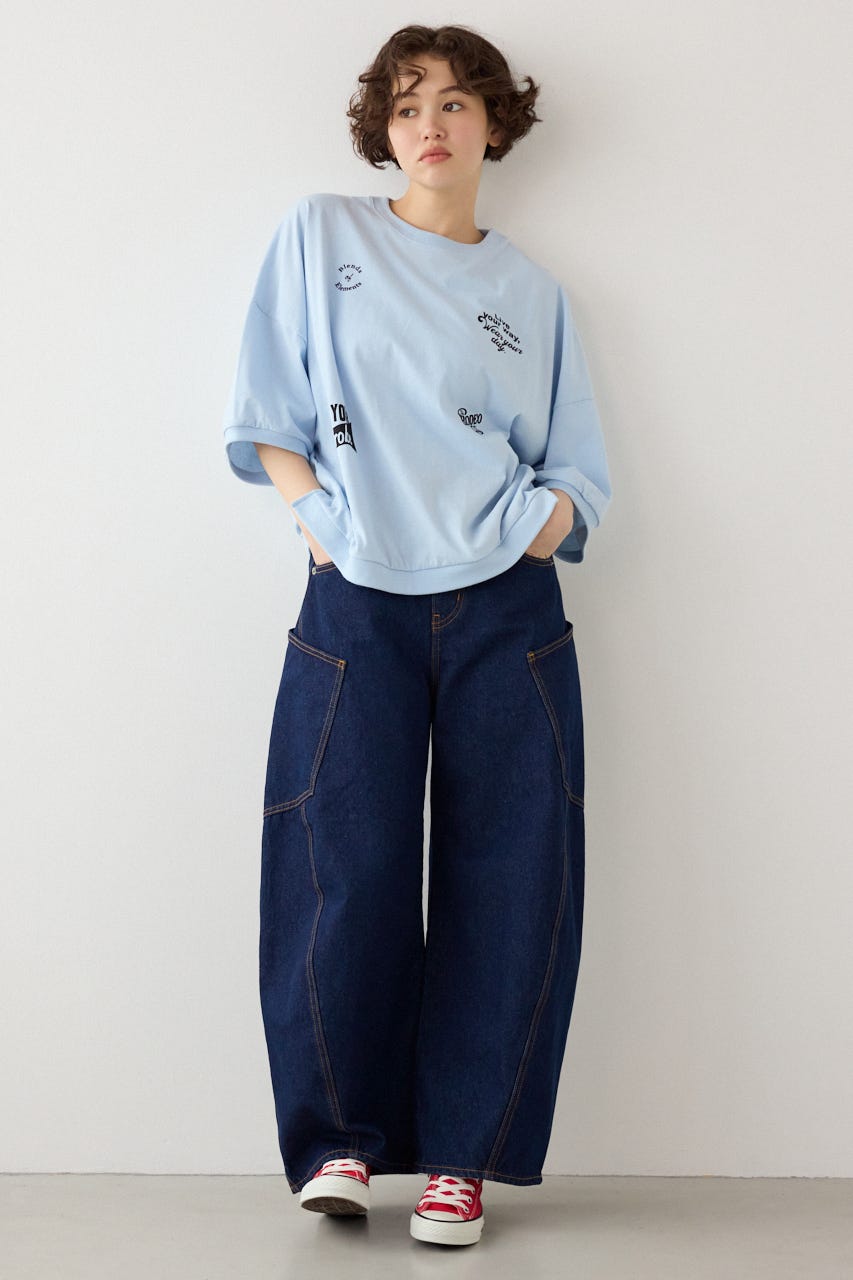 【SS先行アイテム】発泡マルチロゴビッグトップス SAX FREE