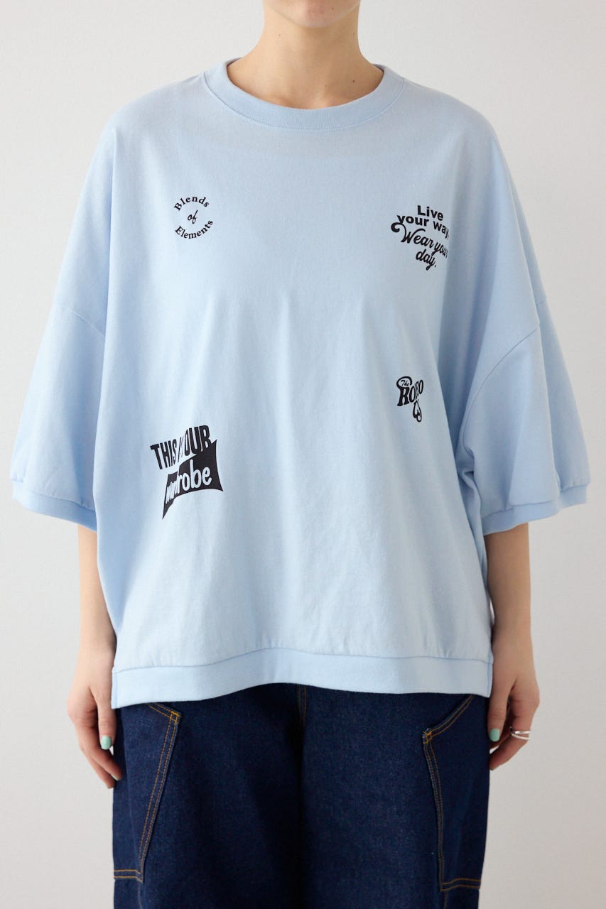 【SS先行アイテム】発泡マルチロゴビッグトップス SAX FREE